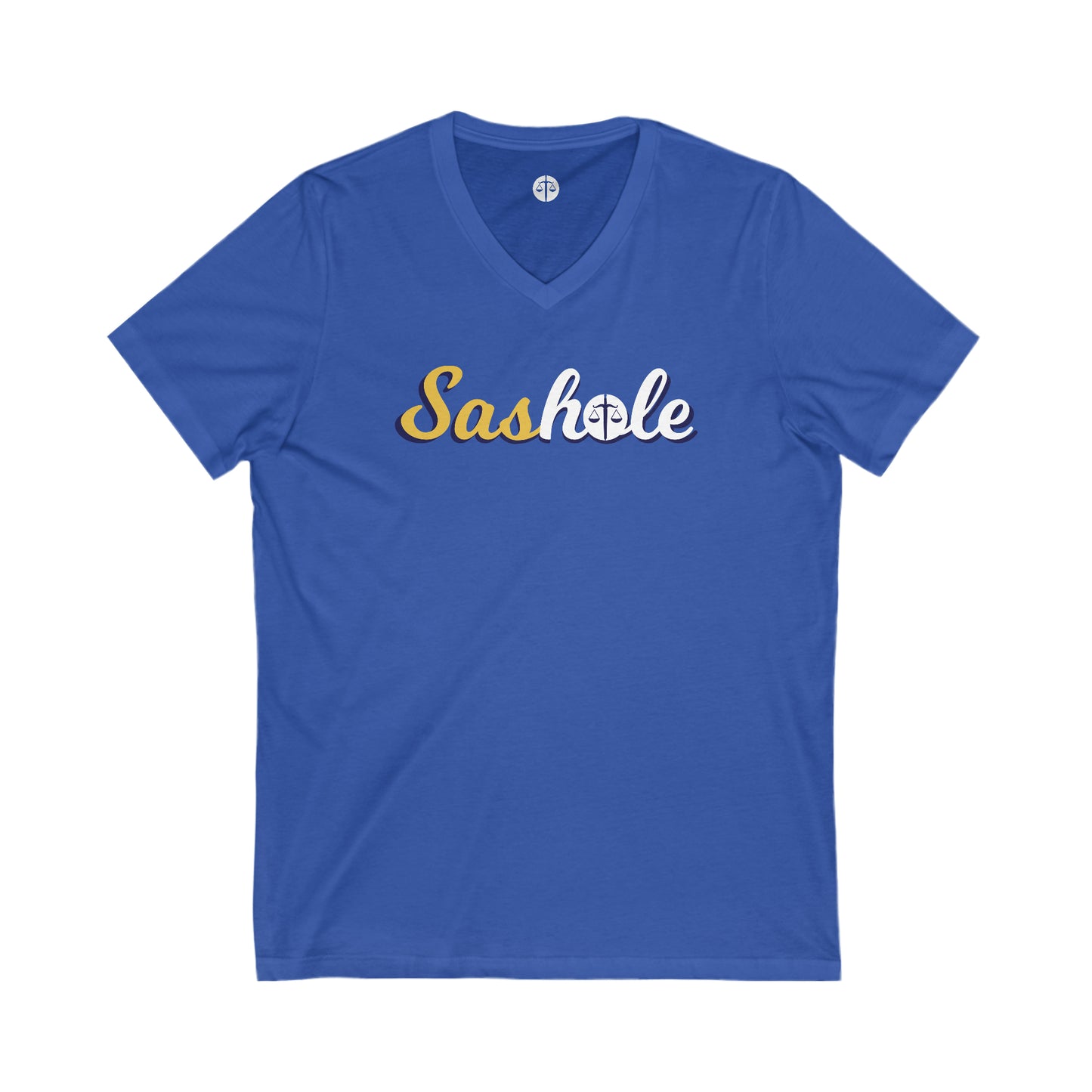 Sashole Unisex Jersey Short Sleeve V-Neck Tee