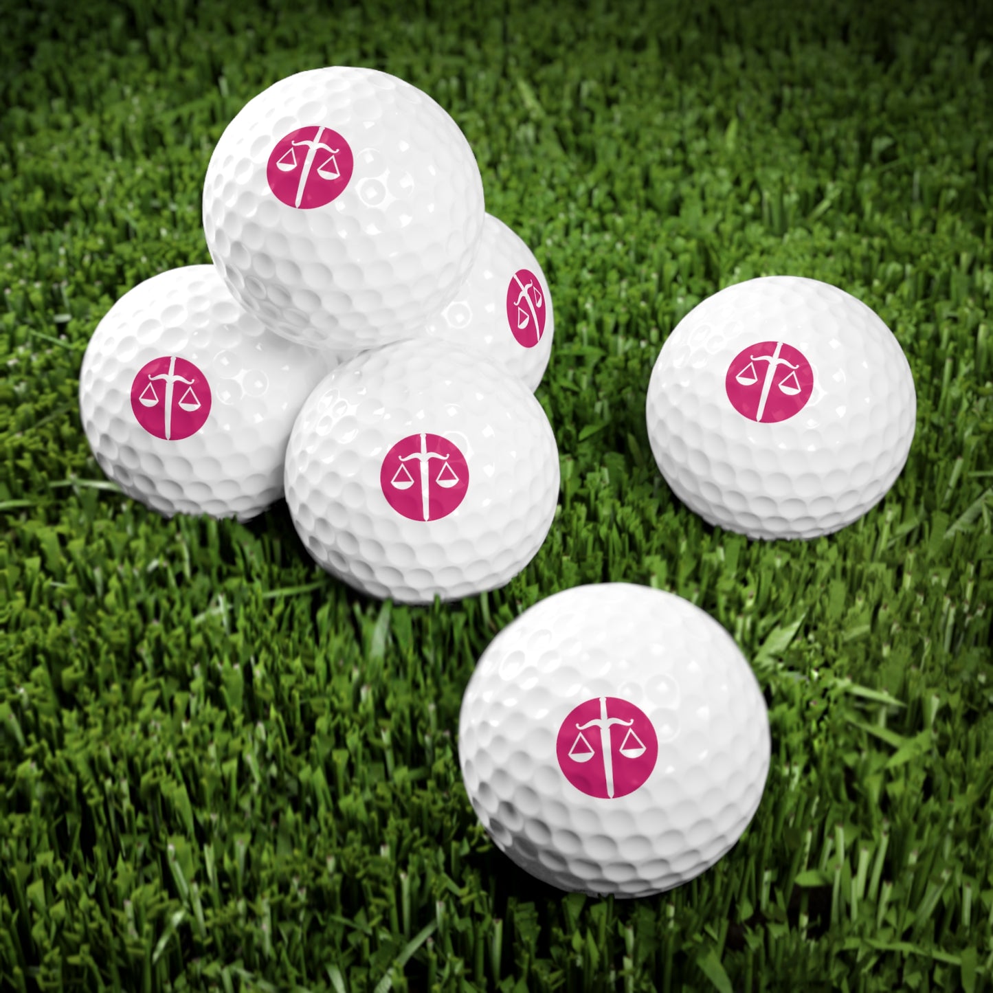 Sword and Scale Golf Balls, 6pcs