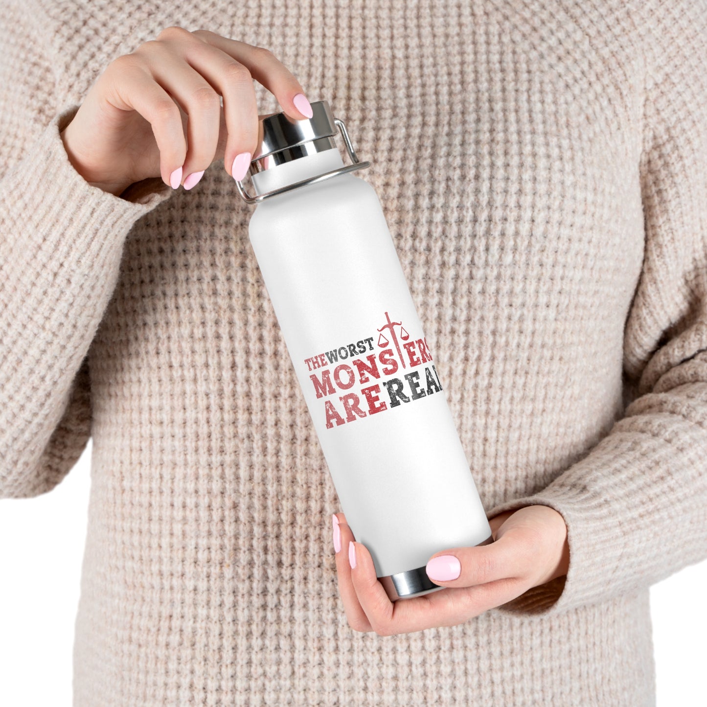 "The Worst Monsters" Copper Vacuum Insulated Bottle, 22oz