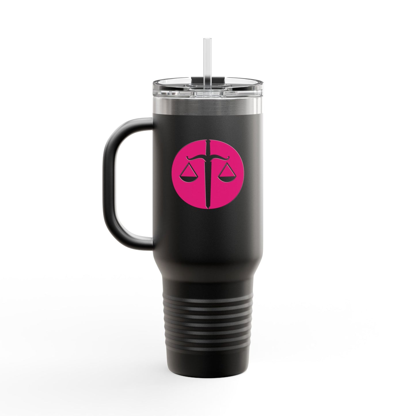 40oz Insulated Travel Mug – “The Worst Monsters Are Real” Black Tumbler