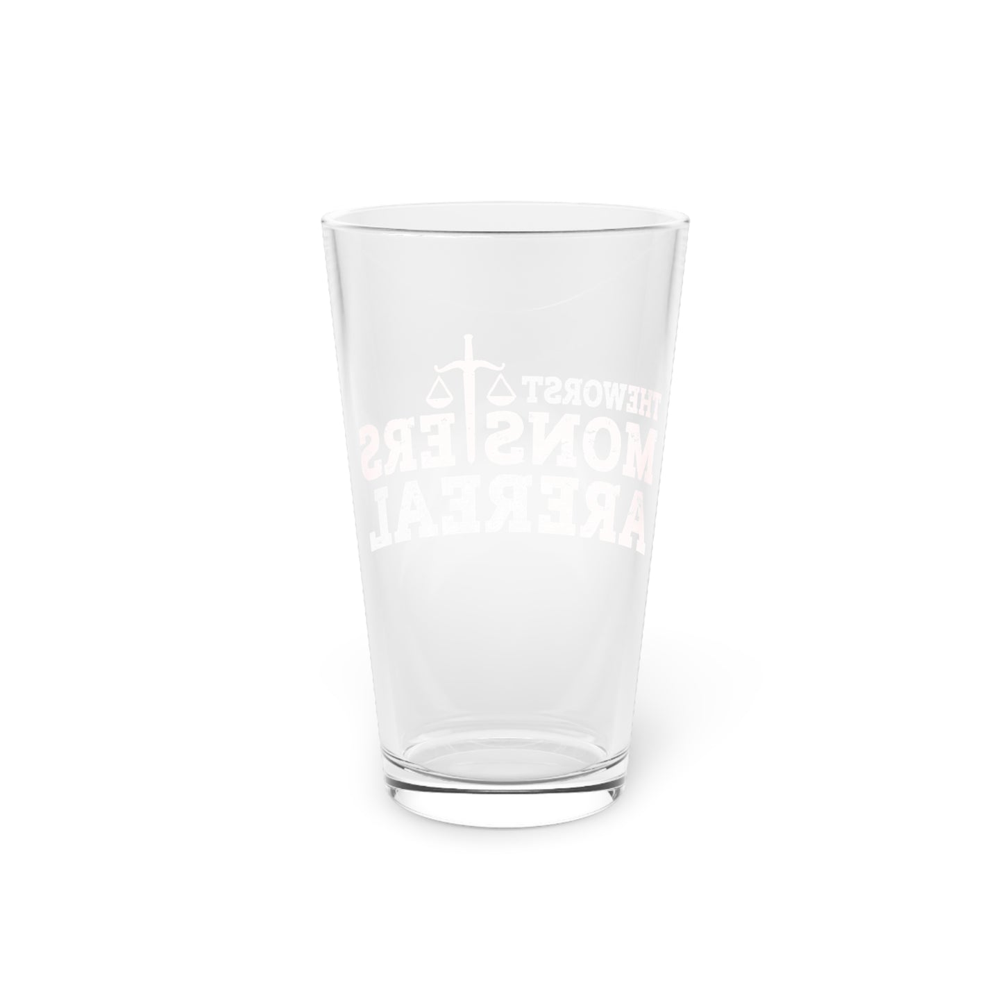 "The Worst Monsters" Pint Glass, 16oz