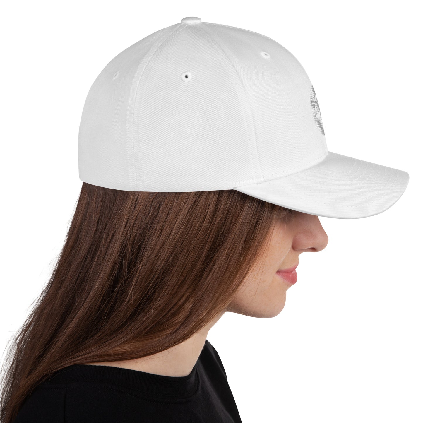 S&S White-on-White Structured FlexFit Cap