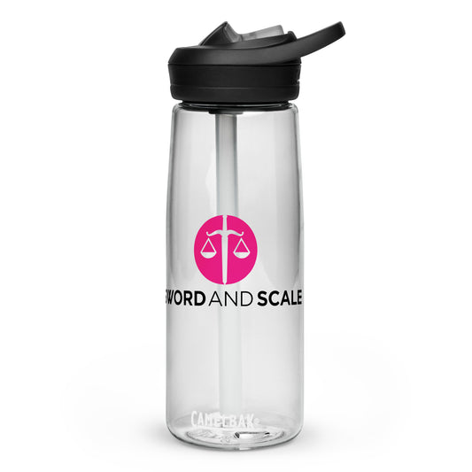 Sword and Scale Sports Water Bottle