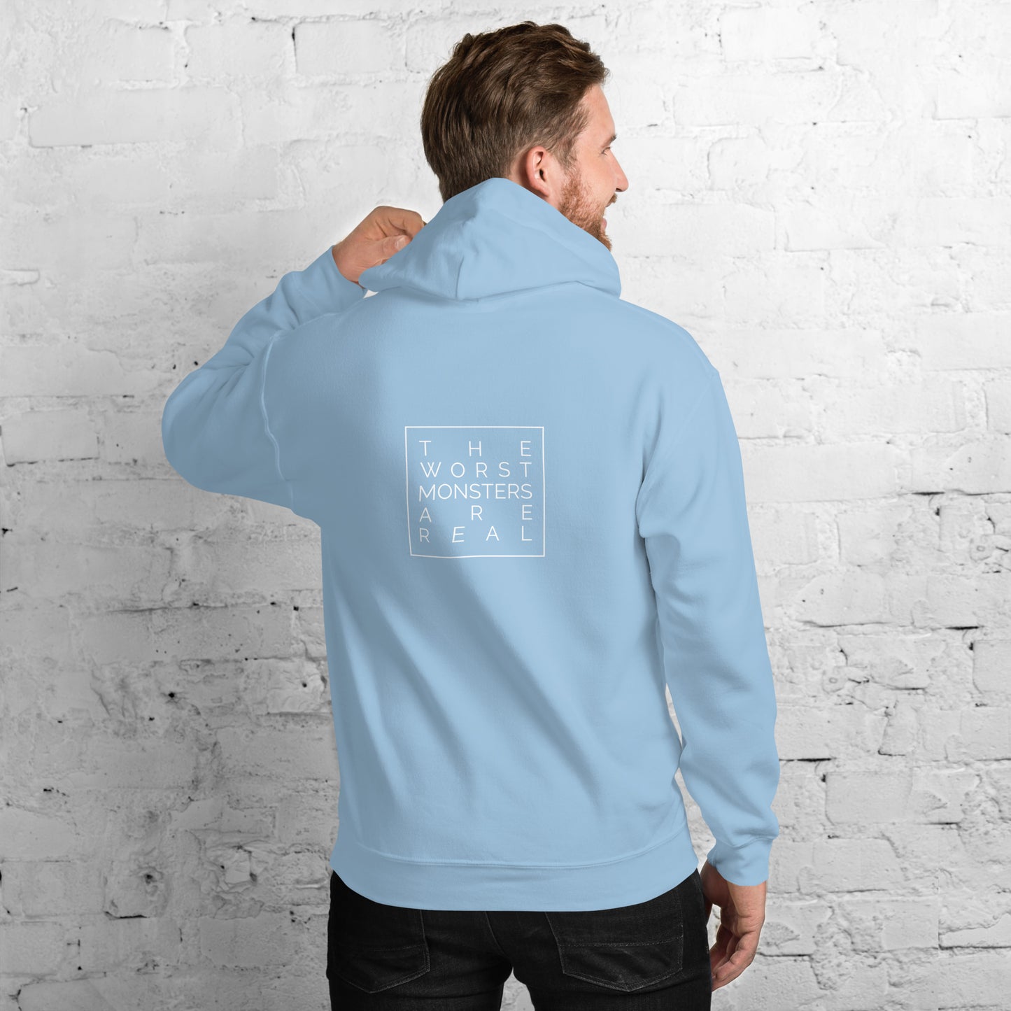 Live, Laugh, Love Unisex Heavy Cotton Hoodie (Blue)