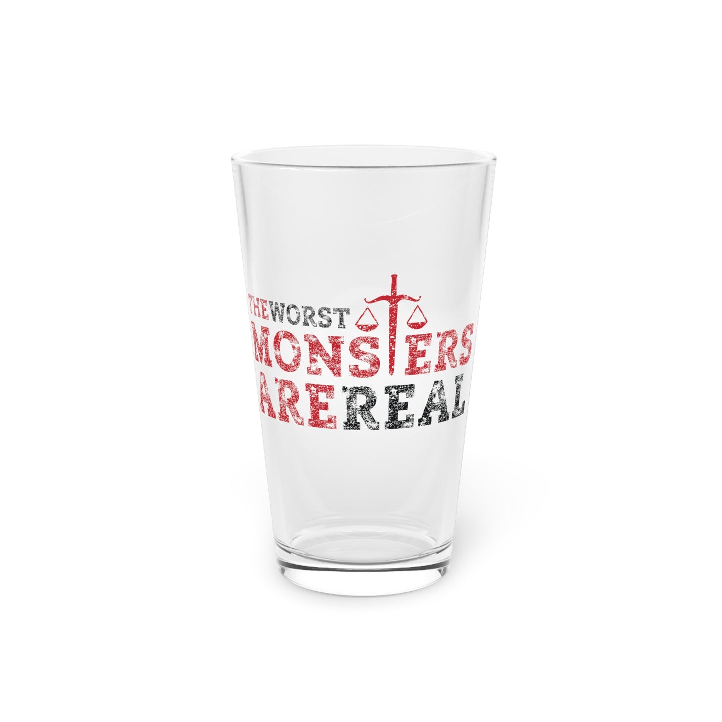 "The Worst Monsters" Pint Glass, 16oz