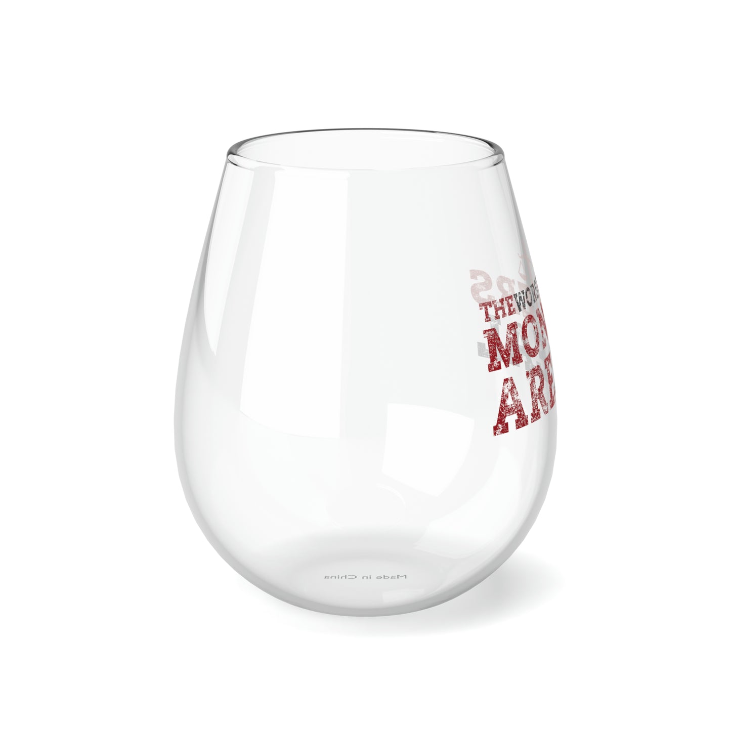 "The Worst Monsters" Stemless Wine Glass, 11.75oz