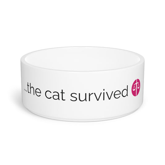 Sword and Scale "The Cat Survived" Pet Bowl