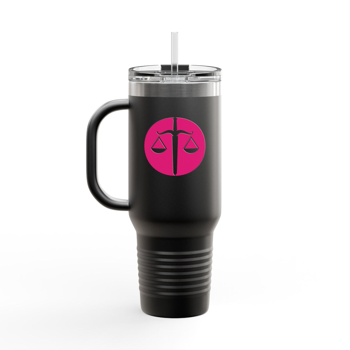 40oz Insulated Travel Mug – “The Worst Monsters Are Real” Black Tumbler