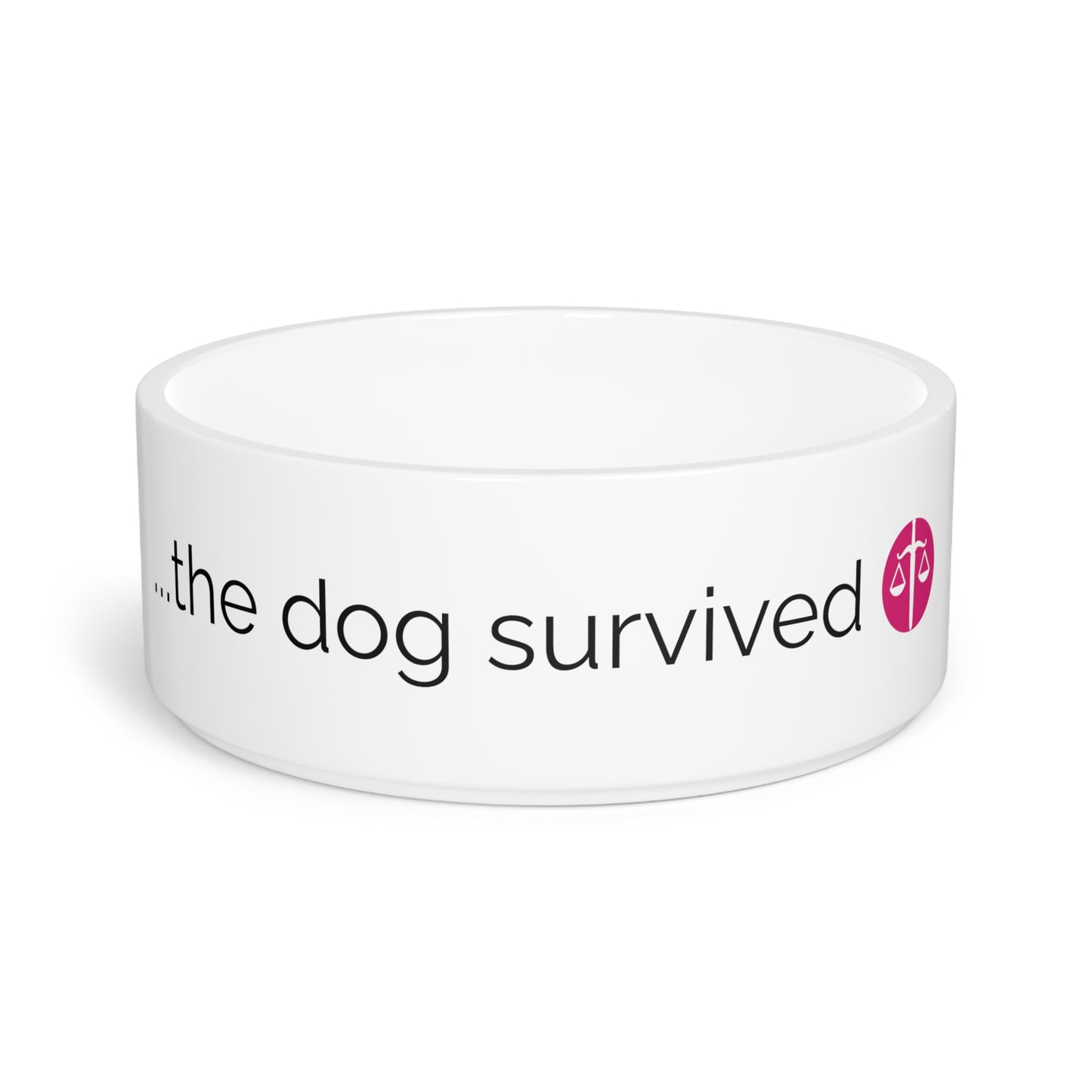 Sword and Scale "The Dog Survived" Pet Bowl