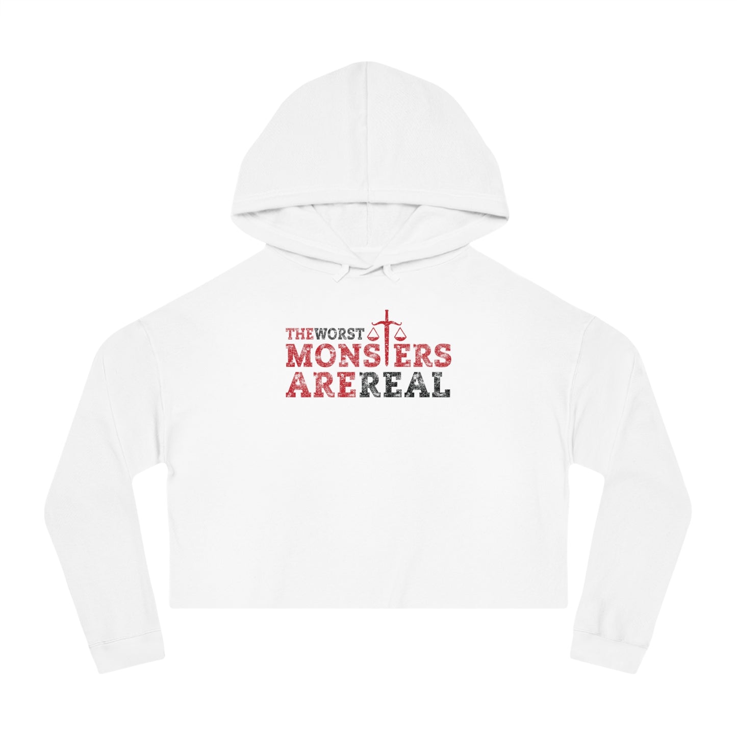"The Worst Monsters" Cropped Hooded Sweatshirt