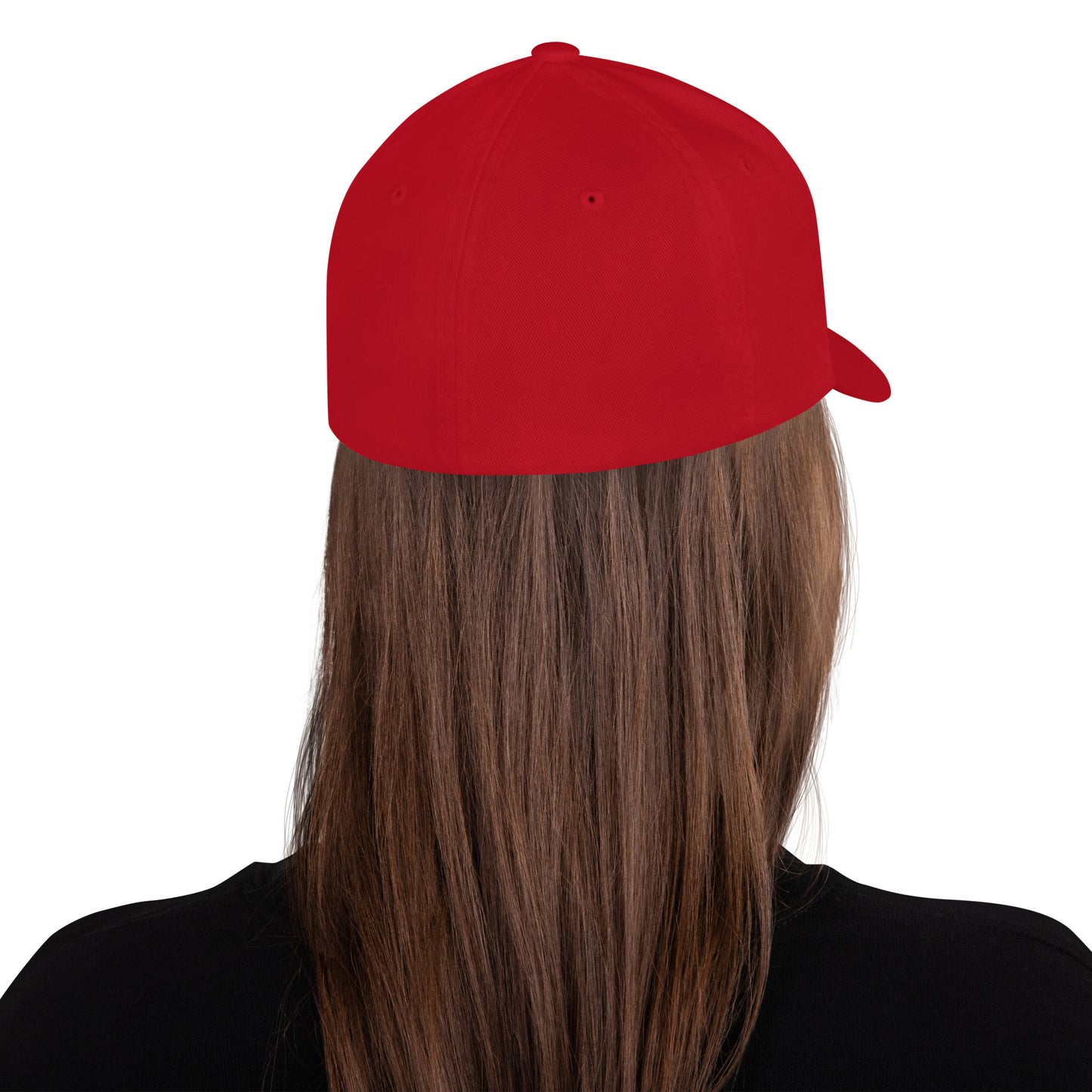 S&S Red-on-Red Structured FlexFit Cap