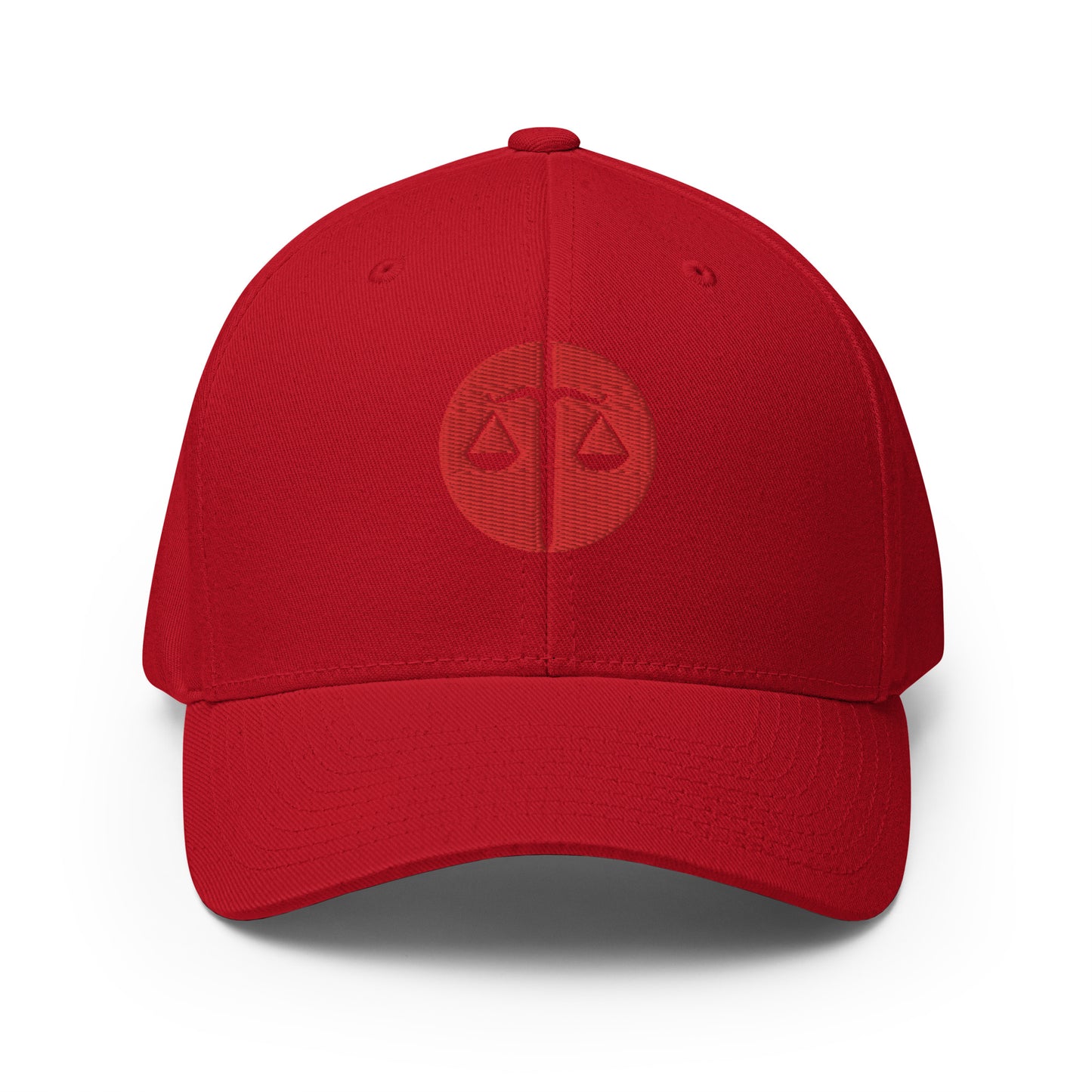 S&S Red-on-Red Structured FlexFit Cap