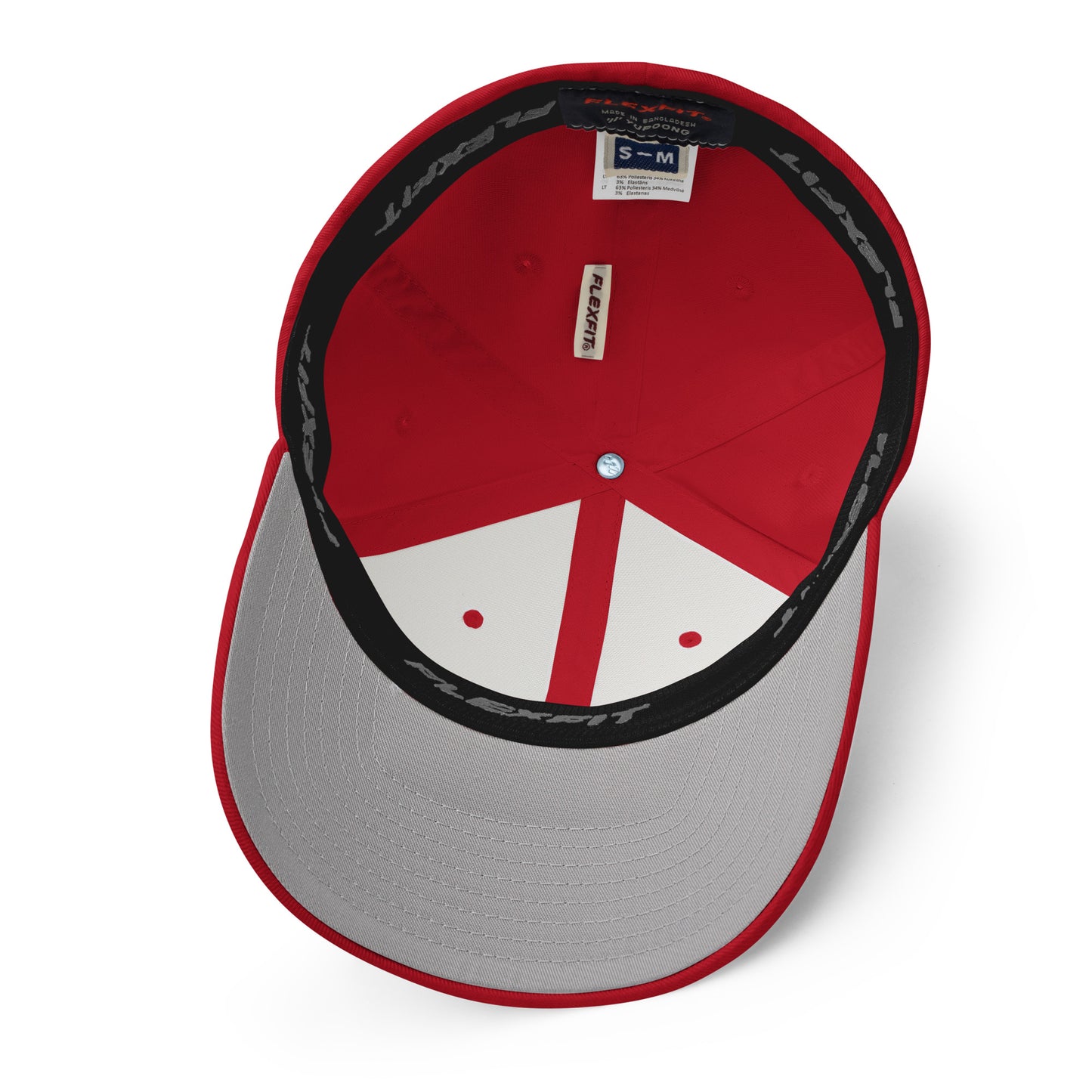 S&S Red-on-Red Structured FlexFit Cap