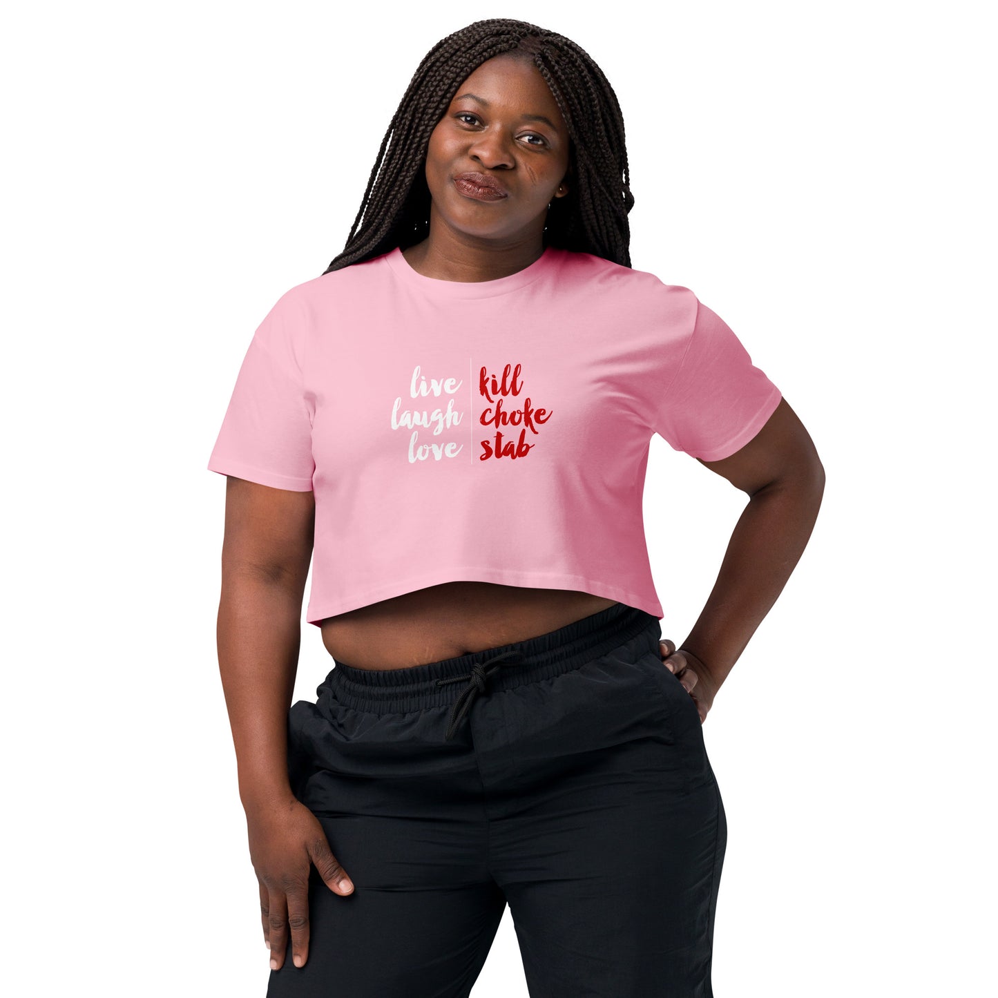 Live, Laugh, Love Women’s Crop Top