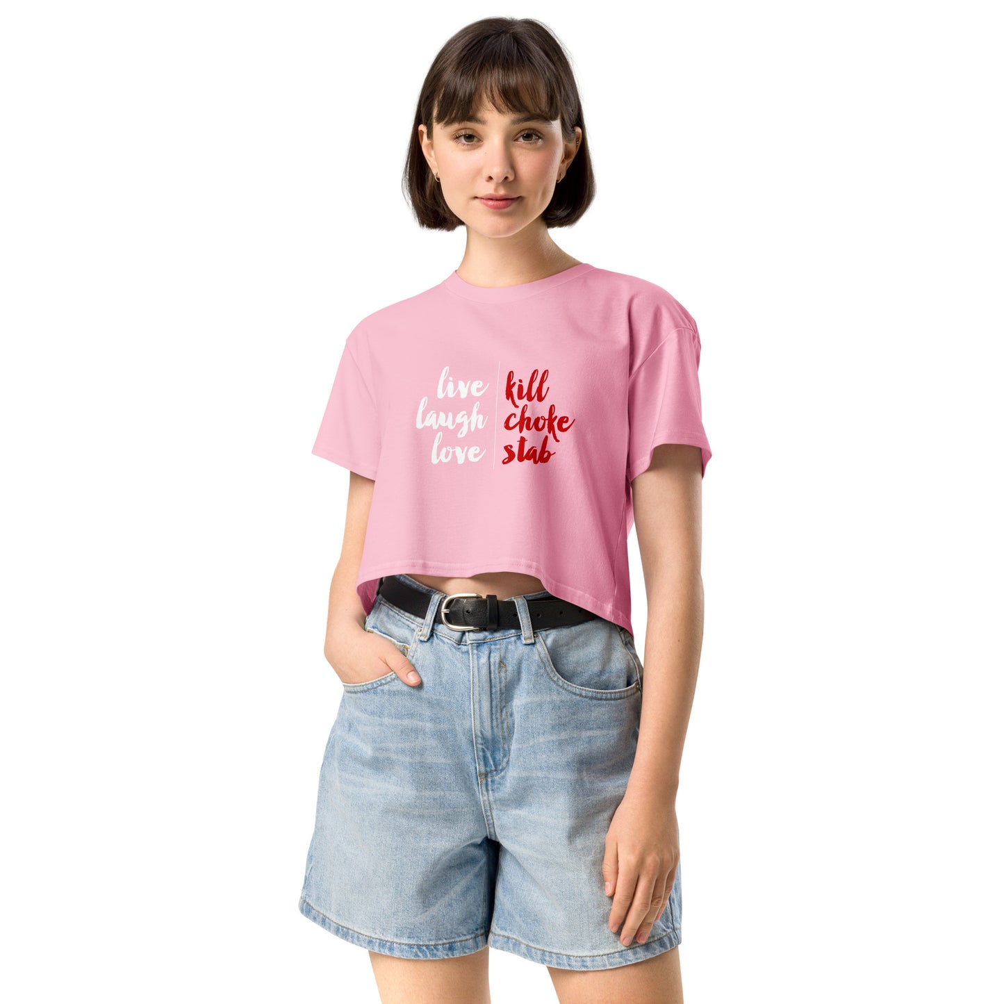 Live, Laugh, Love Women’s Crop Top